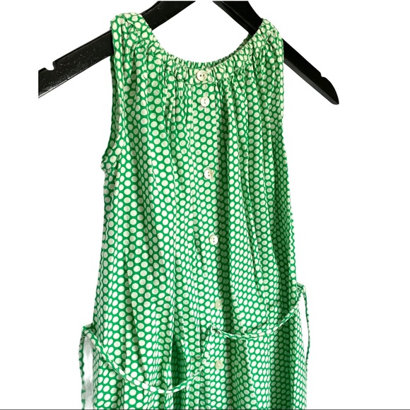 Mim-Pi Butterfly Green Dress Sz 122 (7Y)  EUC - Picture 6 of 8